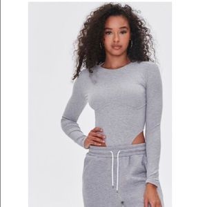 Ribbed Long Sleeve Bodysuit.